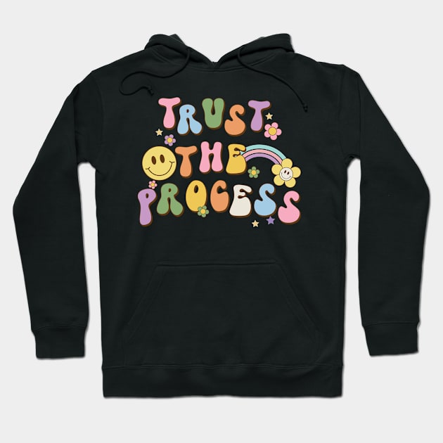 Trust the Process, Groovy 80's 70's, Vintage Peace Hippie, Retro Hoodie by ThatVibe